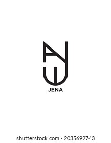 Nombre del logotipo, los alfabetos incorporados en este logotipo se pueden combinar según su nombre