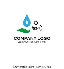 Logo name Go Green vector