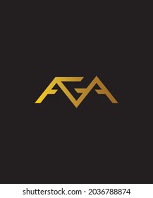 Logo name from letters AGAM and you can combine these letters into your name