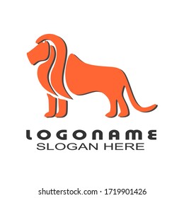 logo name. lion logo design art