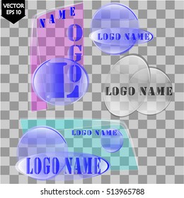 Logo name. logotype. Background. Isolated