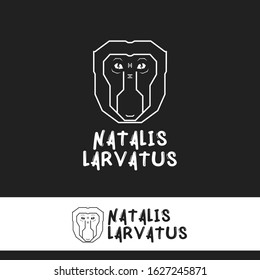 Logo Natalis Larvatus Monkey BW