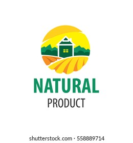 logo natural product, farm