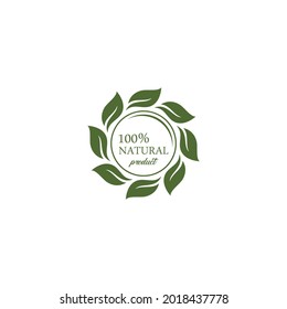 logo for natural products in white background