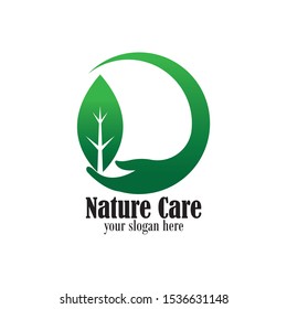 Logo Nature Care Icon Element Template Design 

