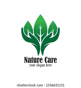 Logo Nature Care Icon Element Template Design 

