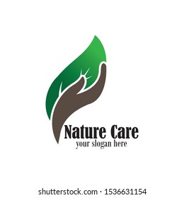 Logo Nature Care Icon Element Template Design 
