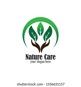 Logo Nature Care Icon Element Template Stock Vector (Royalty Free ...