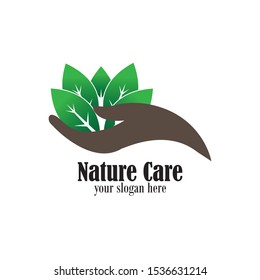 Logo Nature Care Icon Element Template Design 
