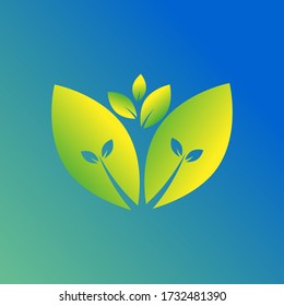 logo of a nature and green surrounding it. fun design perfect for many businesses. 