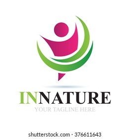 Logo In Nature Icon Element Template Design Logos