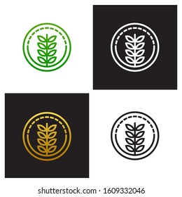 logo nature, line style. simple and elegant.