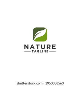 logo nature, a unique and simple logo that is easy to remember and recognize