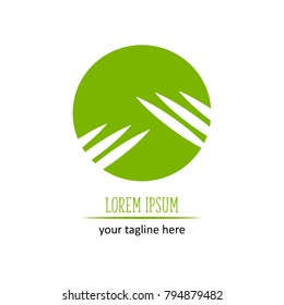 Logo nature, vector illustration.