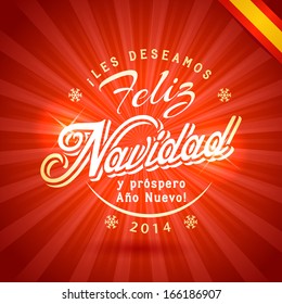 logo navidad text fiesta christmas offer invitation retro america background we wish you merry christmas and happy new year greetings in spanish logo navidad text fiesta christmas offer invitation ret