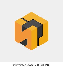 logo ND cube 3D company name