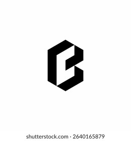 A logo with a negative space concept that forms the letter C logo. A modern logo style with a futuristic look that is suitable for technology companies