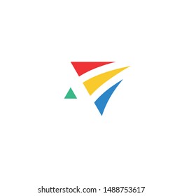 A logo with a negative unique shape