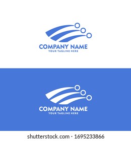Tecnología de red de logotipos en un estilo moderno. Red de uso compartido de logotipos