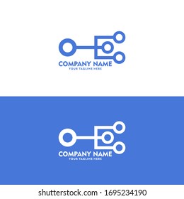 Tecnología de red de logotipos en un estilo moderno. Red de uso compartido de logotipos