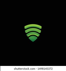 logo networking security, icon wifi basic shield