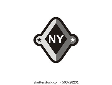 logo New York on N Y letter