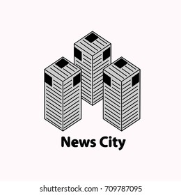 logo news city vector eps 10