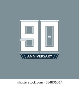 logo ninety years anniversary