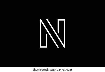 Logo NN Diseño y plantilla de letras del alfabeto. vector de icono de monograma plano mínimo basado en el inicio