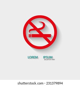 logo no smoking vector