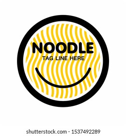 Logo Noodle , Simple Logo Design Noodle In Circle For Restaurant