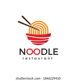 Vector de diseño de la plantilla del logotipo de los fideos del logotipo