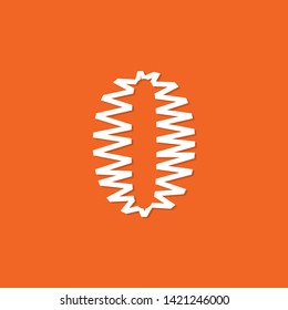 Logo number 0 vector. Abstract logo number