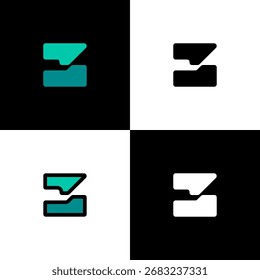 Logo number 3, numeral three, set of four number for your brand name design, vector illustration 10 EPS