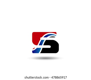 Logo number 5 vector design template
