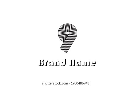 
logo number of 9, with 3d illussion. this logo suitable for business company logo