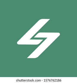 Logo number four "4". Vector design fully editable.