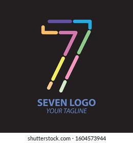 logo number seven, vector illustration for the Event and Technology Company logo
