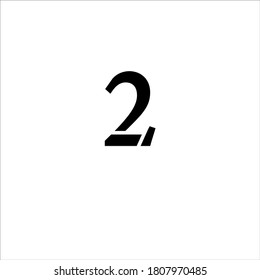 logo number two with minimal concept design