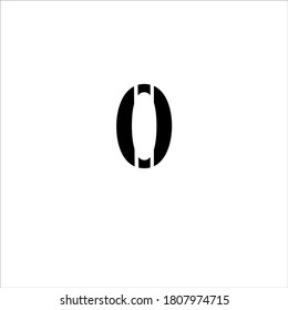 logo number zero with minimal concept design