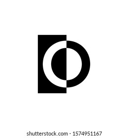 logo O simple vector modern font