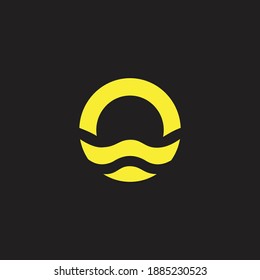 vector de icono del océano de logotipo 