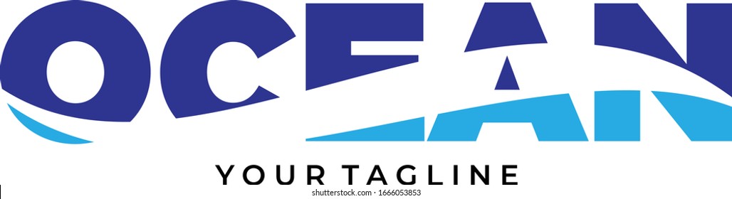 Logo Ocean Water Template EPS.10
