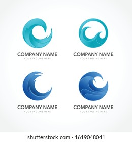 Logo Ocean Wave Tidal Tsunami Water