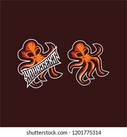 logo octopus , gaming logo , esport logo octopus vector