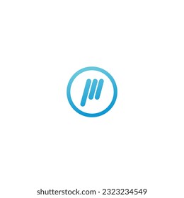 diseño de ilustración vectorial de tecnología OI de logotipo