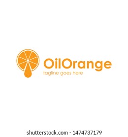 Logo Oil Orange Design Template