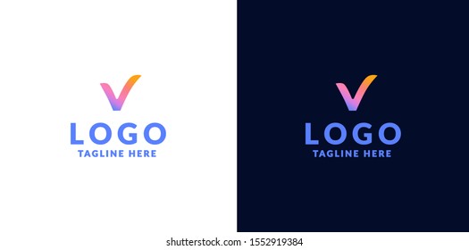 Logo with Okay Done OK check mark