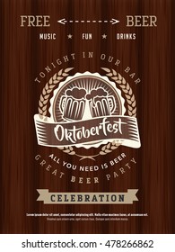 Logo Oktoberfest Beer Festival Octoberfest Poster Retro Styled Vector Seal Series Of Brew Oktoberfest Artistic As A Design Part Pattern For Bar Or Saloon Logo Oktoberfest Beer Festival Octoberfest Pos