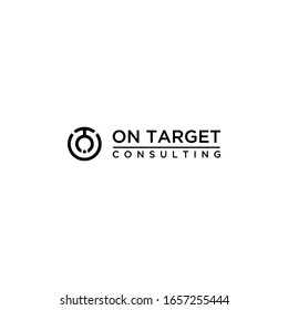 logo on target consulting... black and white